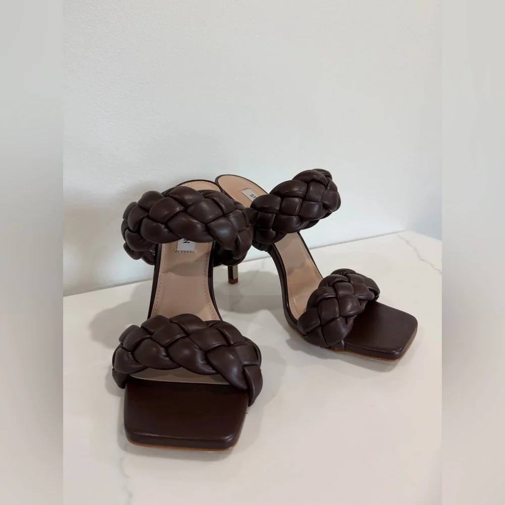 Steve Madden Size 9 Kenley Woven Slide Sandal - Picture 8 of 14